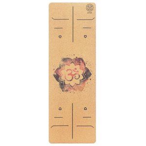 100% All Natural Sustainable Satori OM Instruction Cork Yoga Mat 🙌🏼